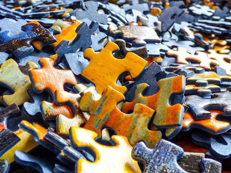Puzzle Piece Keychains
